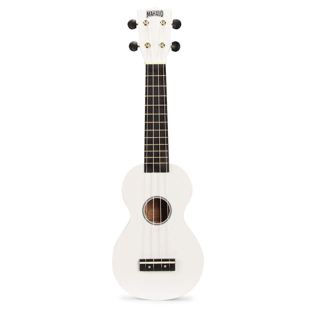 Mahalo Ukuleles Mr1Wt Rainbow Series Soprano Ukulele,White