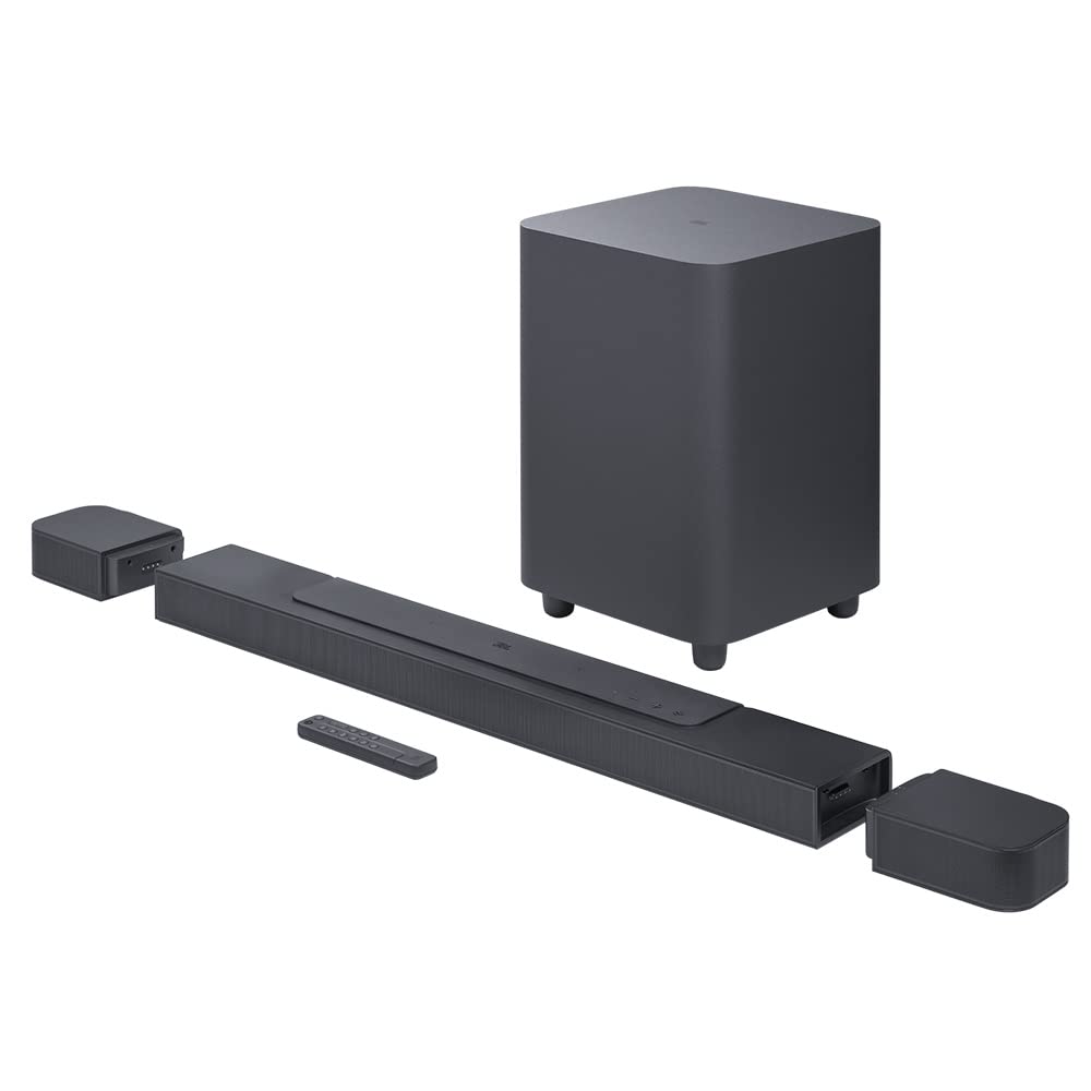 Jbl Bar 700 Pro 5.1 Soundbar Bundle With 10 In. Wireless Subwoofer Detachable Rear Speakers And 2M 8K Ultra High Speed Hdmi Cabl