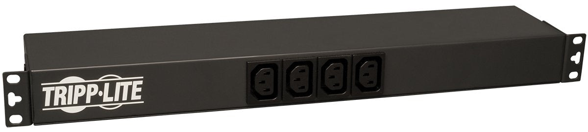 Tripp Lite Basic Pdu, 14 Outlets (12 C13, 2 C19), 100 240V, C20 With L6 20P Adapter, 1.6 3.8Kw, 12 Ft. Cord, 1U Rack Mount Singl