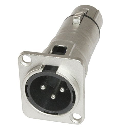 Mcsproaudio Xlr Male To Xlr Female Pass Through Panel Mount Jack