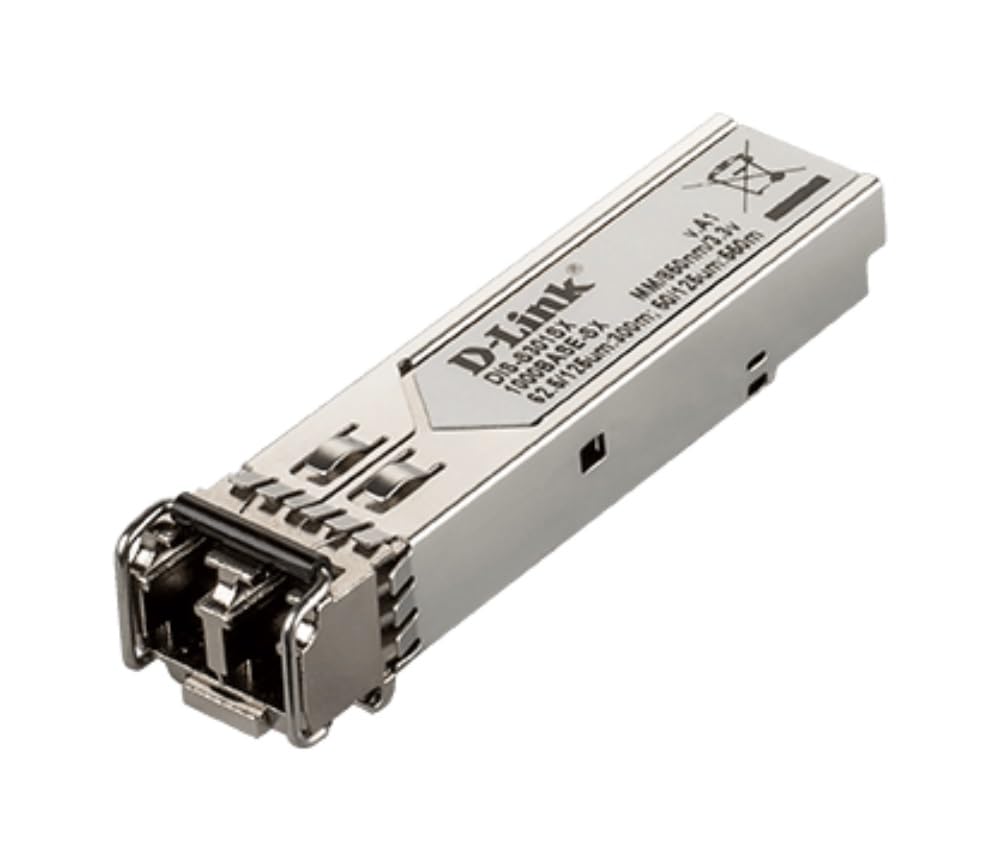 D-Link 1-Port Mini-GBIC SFP to 1000BaseSX Multi-Mode 550M Fiber Transceiver - (DIS-S301SX)