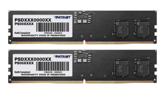 Patriot Signature Ddr5 Ram 16Gb (2X8Gb) 5600Mhz Cl46 Udimm Desktop Memory Kit   Psd532G5600K