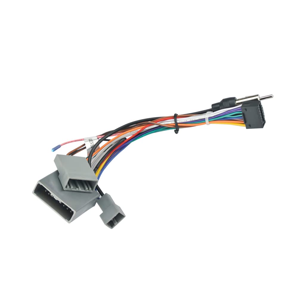 16Pin Car Radio Stereo Power Retrofit Harness Wire For For Honda Crv Civic Odyssey 2006 07 08 09 10 11 With Radio Antenna Adapte