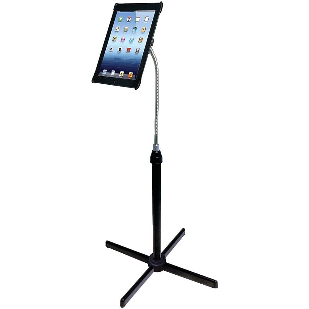 Cta Digital Height Adjustable Gooseneck Floor Stand For Ipad   552 Height   Floor   Acrylonitrile