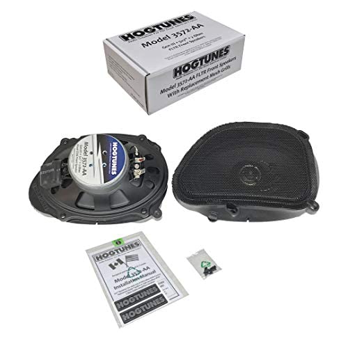 Hogtunes 3572 Aa 5'X7' Front Speakers With Grills (2 Pack), Fits 1998 2013 Harley Davidson Road Glide Models