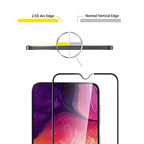 For Samsung Galaxy A50 Tempered Glass Screen Protector, Anti Scratch Full Coverage Screen Protective Glass Film For Galaxy A50 [
