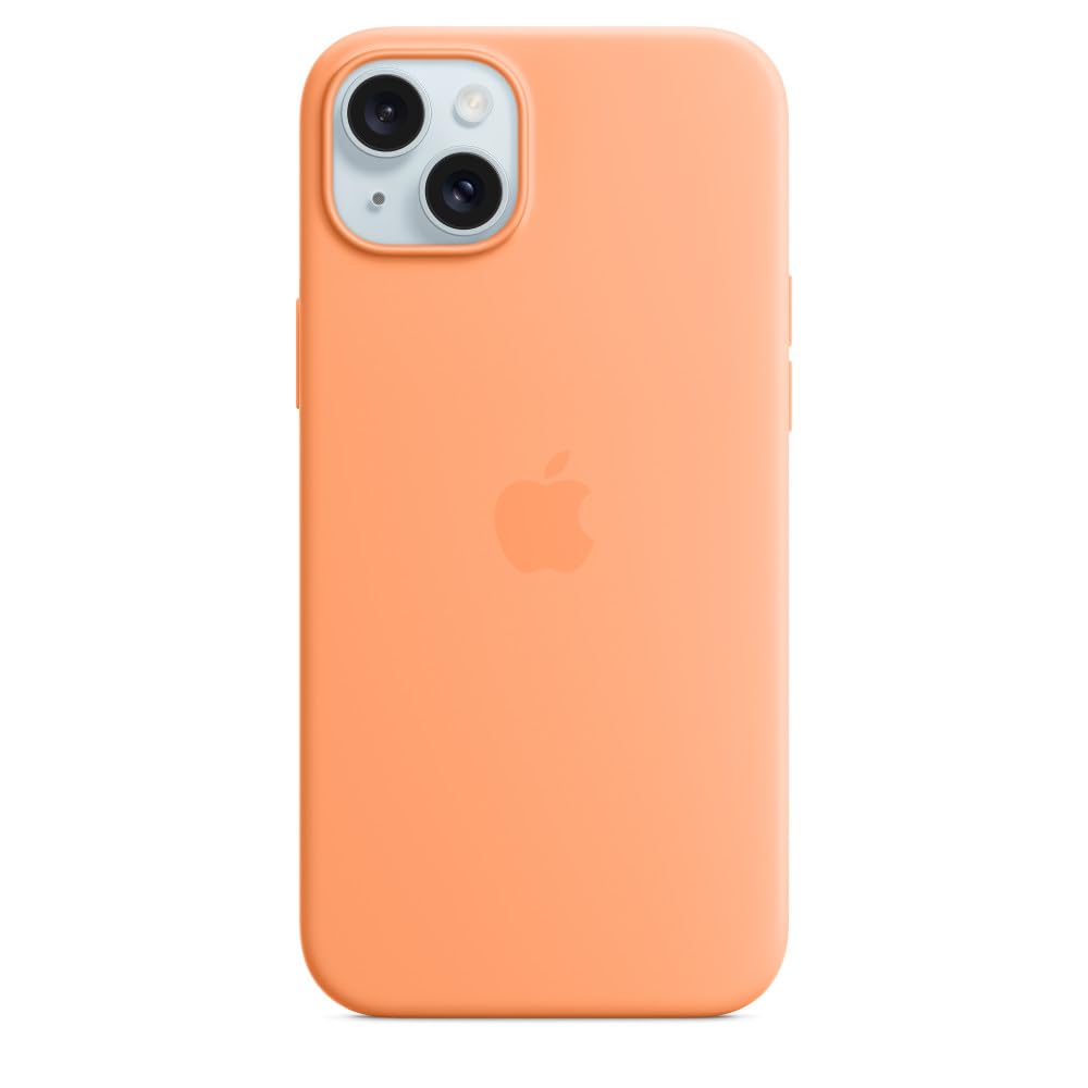 Apple Iphone 15 Plus Silicone Case With Magsafe   Orange Sorbet