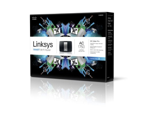 Linksys Ac1750 Wi-Fi Wireless Dual-Band+ Router With Gigabit, Smart Wi-Fi App Enabled To Control Your Network From Anywhere (Ea6