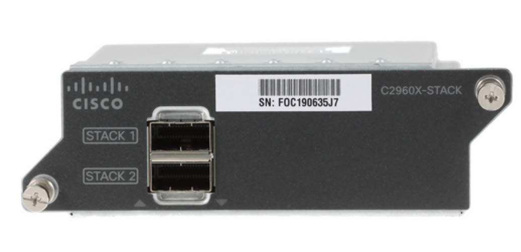 Cisco Catalyst C2960X-Stack= Flexstack-Plus Network Stacking Module, For Use With Cisco Catalyst 2960X-24 Network Switches, Enha