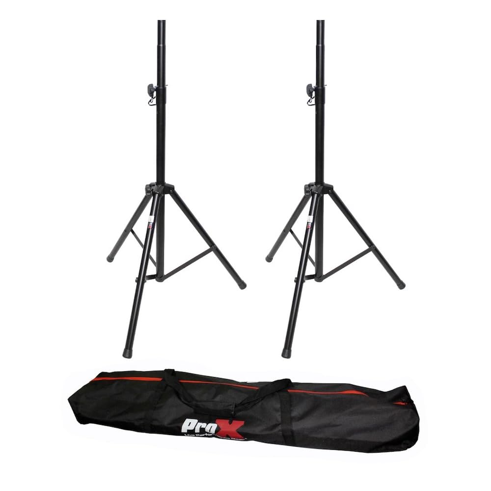 Prox T-SS26P 8' (96') All Metal Speaker Stand Set of 2 W/Carrying Case