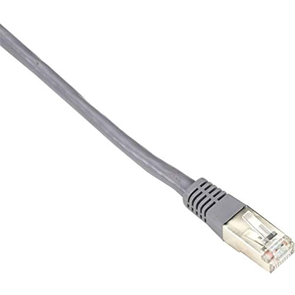 Black Box Cat6 250 Mhz Shielded, Stranded Cable Sstp (Pimf), Pvc, Gray, 6 Ft. (1.8 M)   6 Ft Category 6 Network Cable For Networ