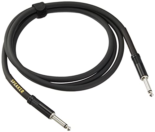 Ernie Ball Speaker Cable, Straight/Straight, 6Ft, Black (P06072)