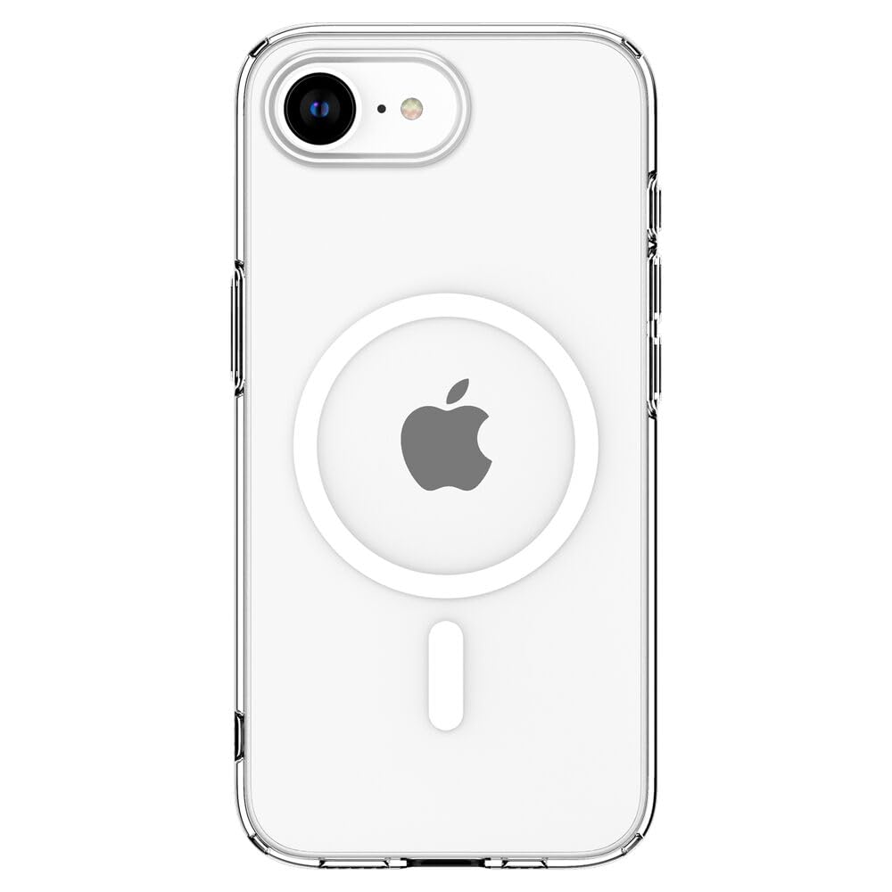 Spigen For Iphone 16E Case, Liquid Crystal Magfit [Compatible With Magsafe Accessories] [Military-Grade Protection] - Clear Whit