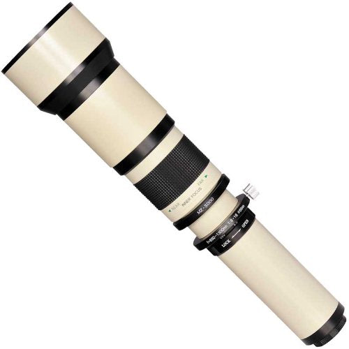 Bower Sly650C Long Range 650Mm 1300Mm F/8 Telephoto Zoom Lens For Canon