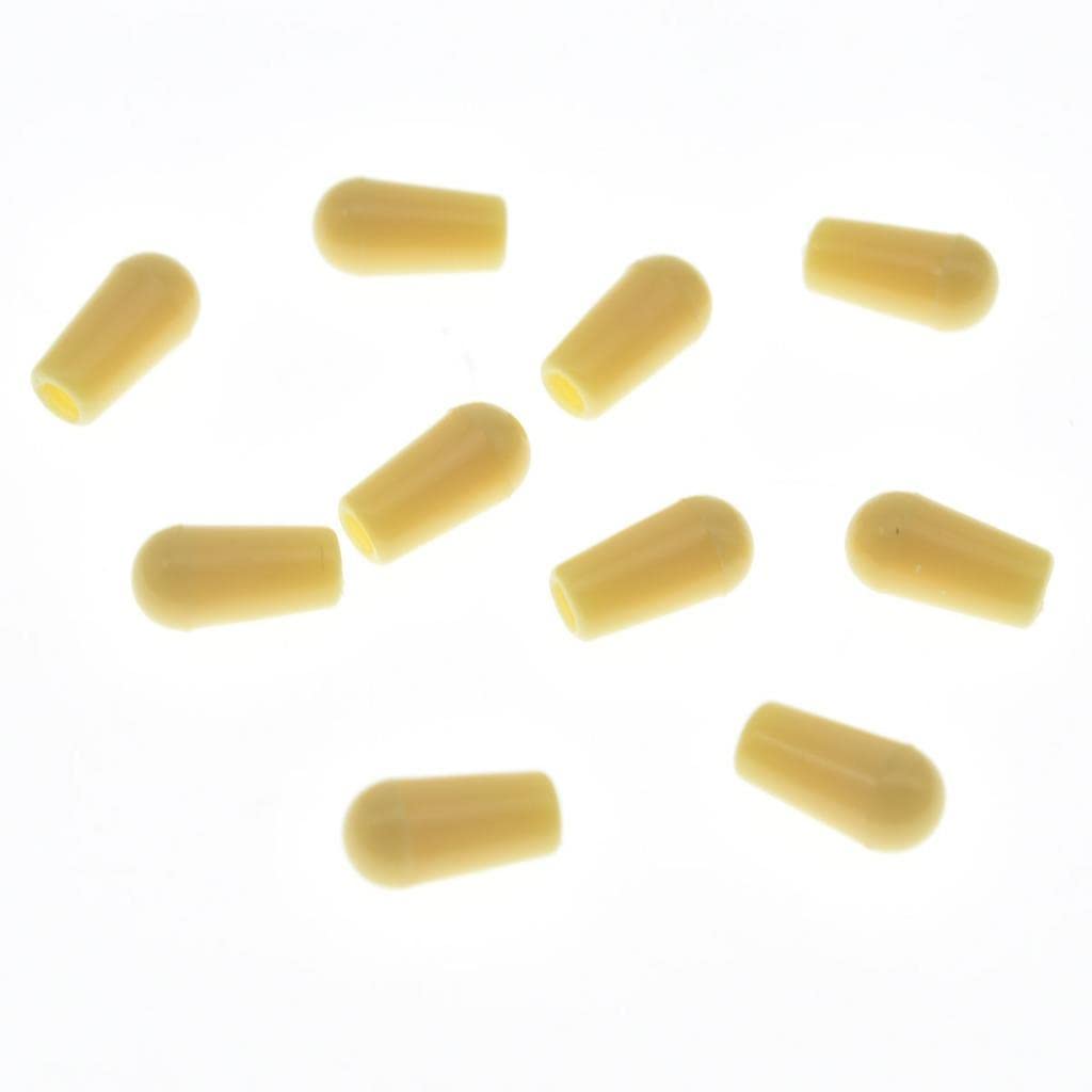 Kaish 10Pcs American Thread 3 Way Toggle Switch Tip Switch Cap Knob For Usa Les Paul Pickup Selector Switch/Switchcraft Switch C