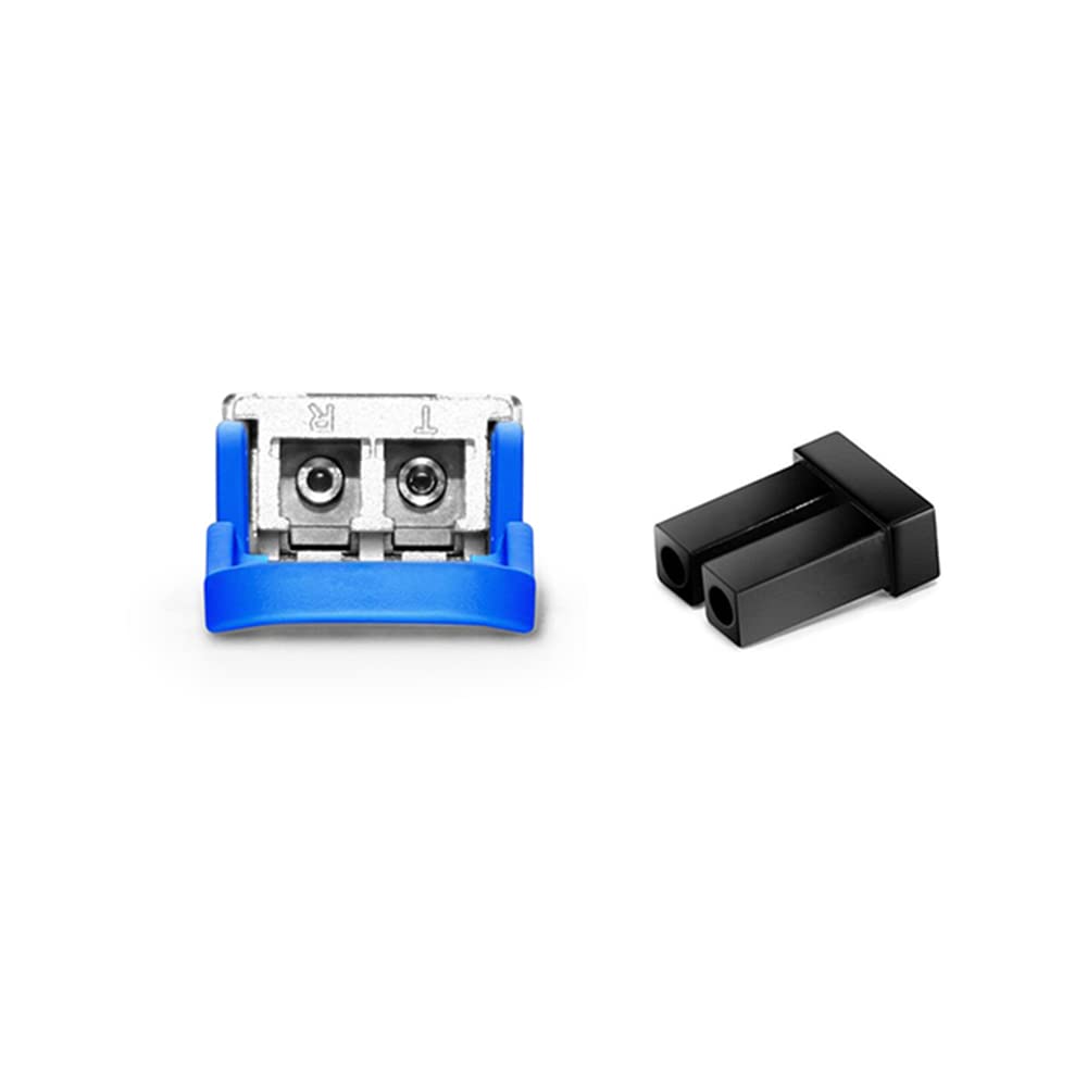 Sfp Sfp+ Sfp28 Dust Cover Fiber Optic Dust Caps Optical Transceiver Plugs For Lc Duplex Port, Black Silicone, 50Pcs