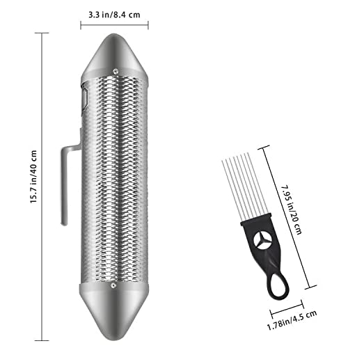 Eastrock Stainless Steel Guiro Instrument Latin Percussion Instrument Shaker Metal Guiro With Scraper,Professional Band Accompan
