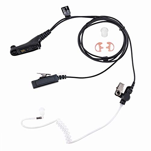 Ks K Storm Covert Acoustic Tube Walkie Talkie Earpiece Surveillance Headset With Mic Compatible With Motorola Apx1000 Apx4000 Ap