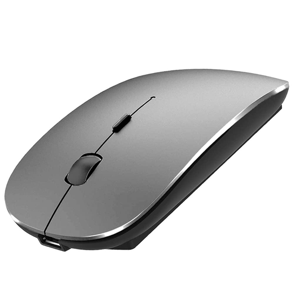 Klo Bluetooth Mouse For Macbook/Macbook Air/Pro/Ipad, Wireless Mouse For Laptop/Notebook/Pc/Ipad/Chromebook (Grey)