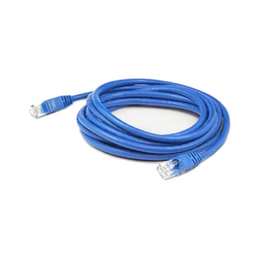 Addon 16Ft Blue Cat 6 Pvc Ethernet Cable Snagless Bubble Boot Rj-45 M/M