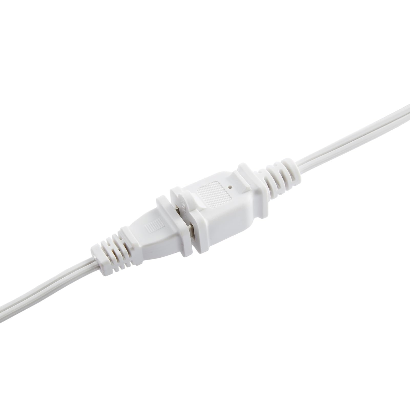 10 Ft Extension Cord 2 Prong Male Female Extension Power Cord Cable, Indoor White Extension Cord Nema 1 15P To 1 15R Cable Polar