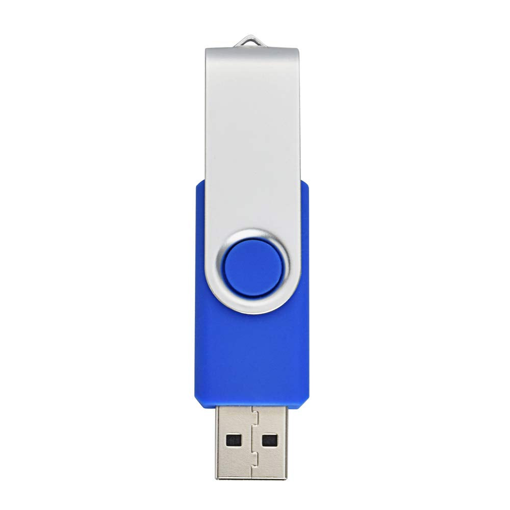 Aiibe 32 Gb Flash Drive 10 Pack Usb Flash Drives 32G Usb 2.0 Memory Stick Thumb Drive Data Storage Swivel Keychain Design Pen Zip Drives Wholesale/Lot/Bulk (10 Pack, 32Gb, Blue)