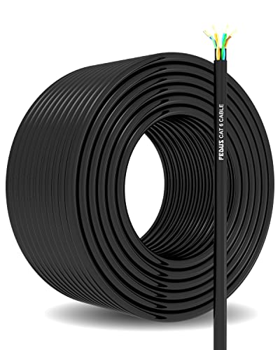 Fedus 150 Meter Heavy Duty Outdoor Cat6 Cable Weatherproof/Uv Resistant 10000Mbps Ethernet Cable Suitable For Direct Burial Inst
