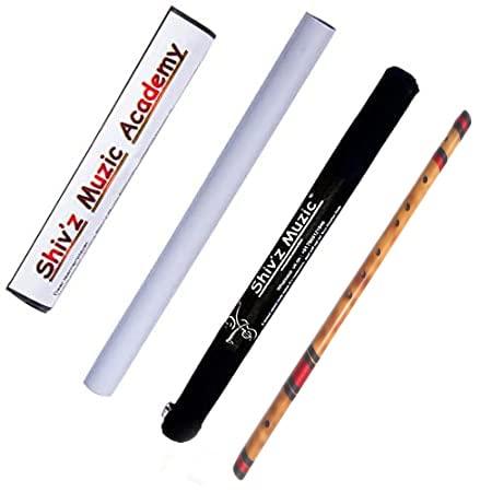ShivZ Muzic Flute, E Base (Fry) 30.5 Inches, (With Written Manual & Bag)