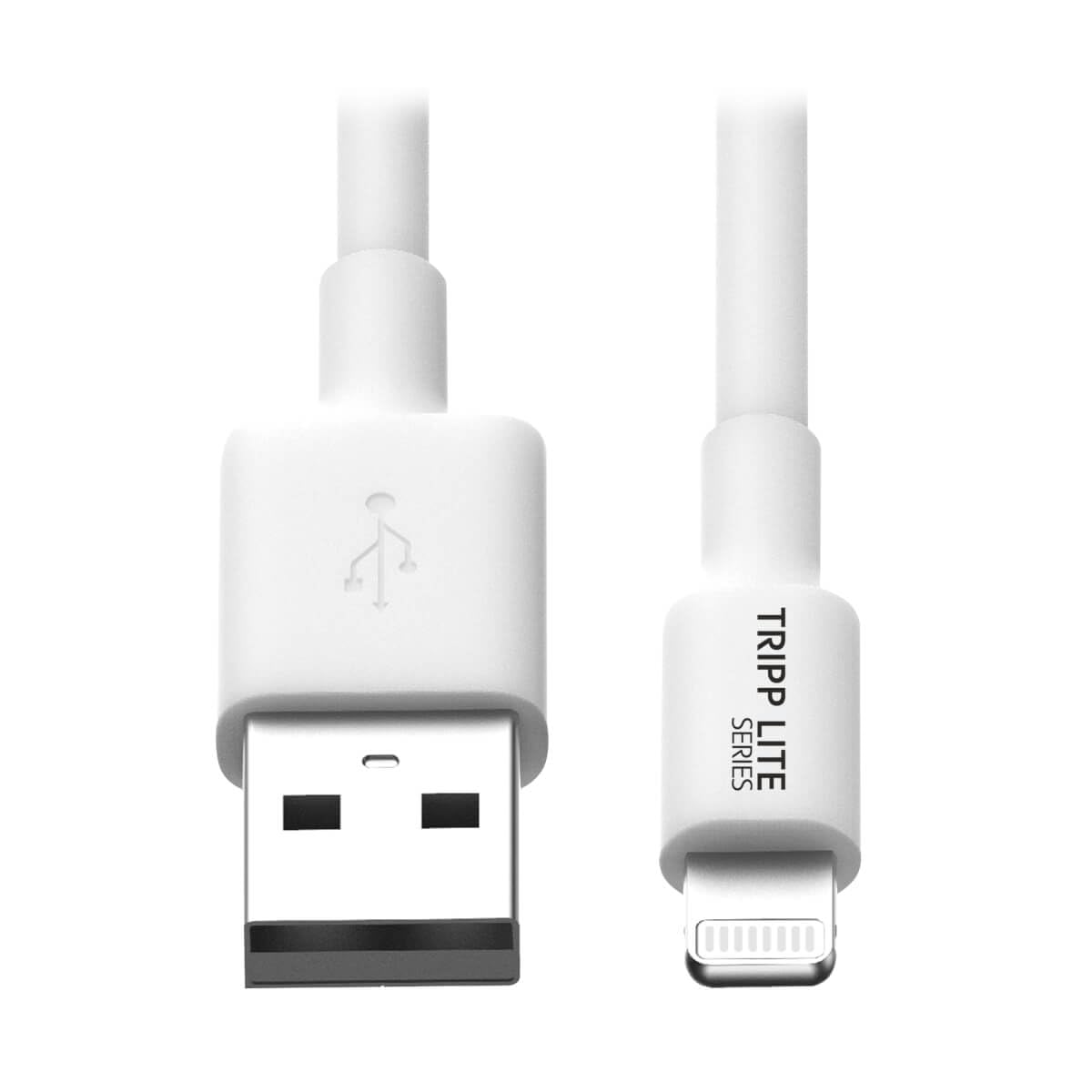 Tripp Lite Apple Mfi Certified 6 Feet 2M Lightning To Usb Cable Sync Charge Iphone/Ipod/Ipad   White (M100 006 Wh)