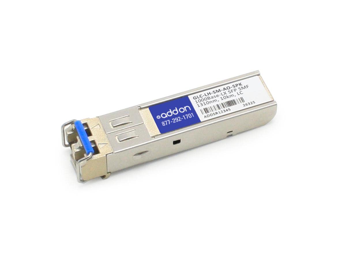 Addon 5Pk Cisco Glc-Lh-Sm Compatible Taa Compliant 1000Base-Lx Sfp Transceiver (