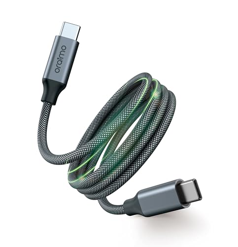 Oraimo Magnetic TangleFree Design |60W Fast Charging Experience |SelfAligning | High Speed Transfer| TypeC To TypeC 1M Cable