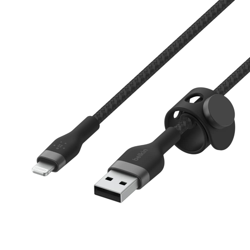 Belkin Boostcharge Pro Flex Braided Usb Type A To Lightning Cable (1M33Ft), Mfi Certified Charging Cable For Iphone 14, 13, 12,