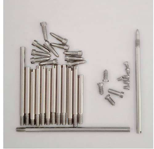 Jiayouy Clarinet Repair Parts Set 14Pcs Clarinet Rollers + 21 Screws Bb Clarinet Woodwind Instrument Replacement Accessories