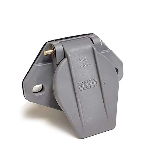 Urmarketoutlet Tramec Sloan Nylon 7 Way Smart Box Solid Pins Receptacle Socket Replacement Sae J560 (38501)