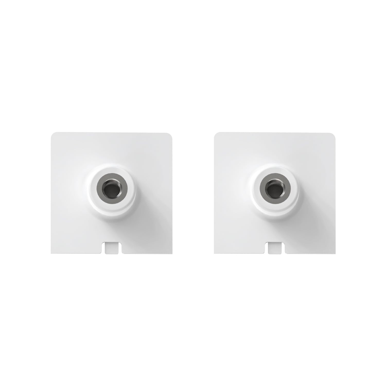 Holicfun 1/4 Inch Threaded Mount Adapter for Ring Solar Panel - 2 Pack, White