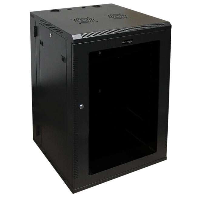 Wavenet 3009-N 24 in. 18U Server Wall Mount Cabinet, Black