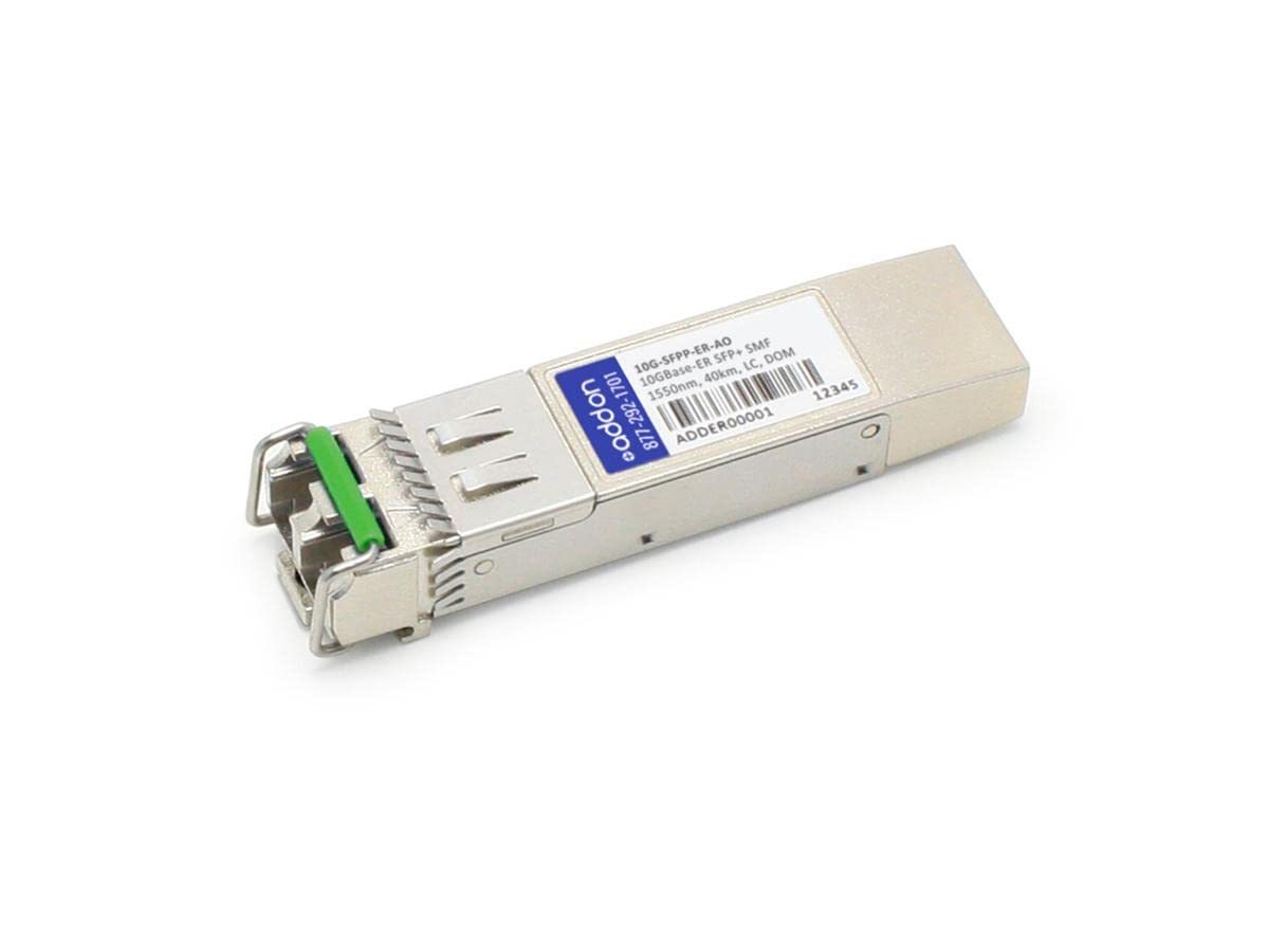 Addon Brocade 10G Sfpp Er Compatible Taa Compliant 10Gbase Er Sfp+ Transceiver (Smf, 1550Nm, 40Km, Lc, Dom)