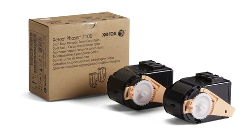 Cyan Hi Cap Dual Package Toner 7100
