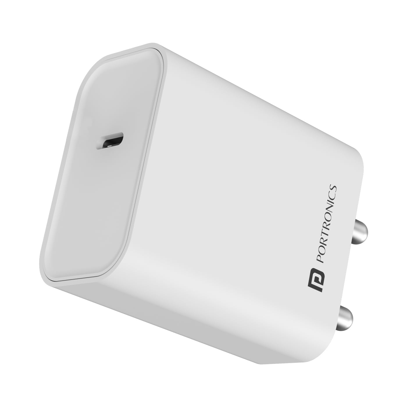 Portronics Adapto 25 25W Super Fast Type C PD Wall Charger for iPhone 15/14/13/12/11 All Pro,Max Series, Samsung Galaxy S/A/M/F 