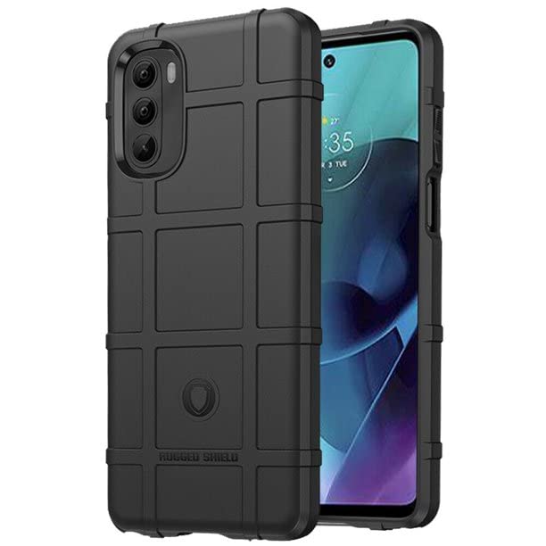 Ego Tactical Rugged Shield Brand Solid Color Tpu Phone Case For Moto G 5G (2022)   Black