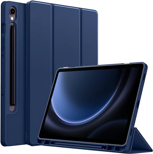 Proelite Cover For Samsung Galaxy Tab S9 Fe/S10 Fe 10.9 Inch Cover, Soft Flexible Flip Case Cover With S Pen Holder For Samsung