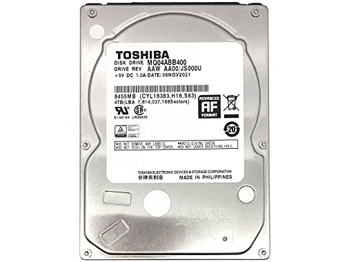 Mdd Mq04Abb400 4Tb 5400Rpm 16Mb Cache Sata 6.0Gb/S 2.5In Hard Drive (15Mm Thickness For Tivo, Minipc, Cctv Dvr Only, Not For Laptop)