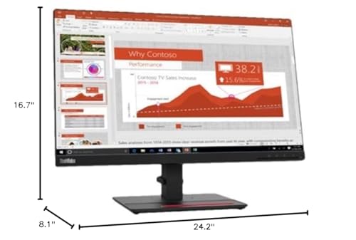 Lenovo Thinkvision T24I-20 23.8 Full Hd Wled Lcd Monitor - 16:9 - Raven Black