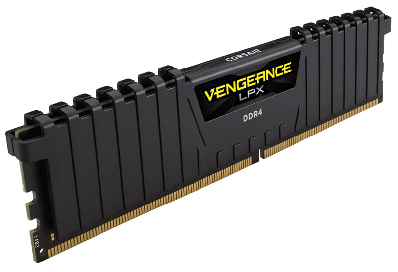 Corsair Cmk8Gx4M1A2400C14 Vengeance Lpx 8Gb (1 X 8Gb) Ddr4 Dram 2400Mhz (Pc4-19200) Memory Kit - Black