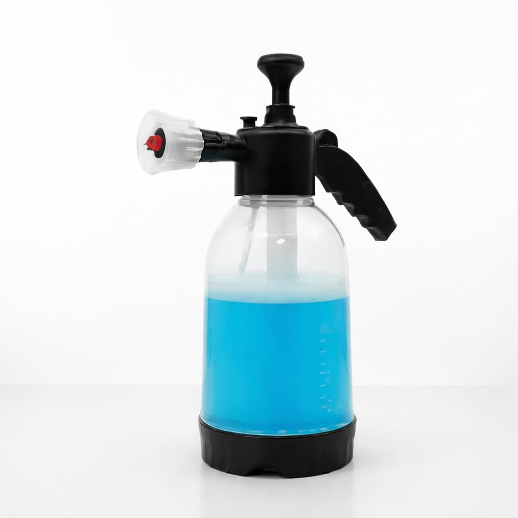 Prime Global 2 Litre Premium Foam Sprayer, Durable Pump For Car Wash, Cleaning, Garden, Diy, Portable Foam Bottle