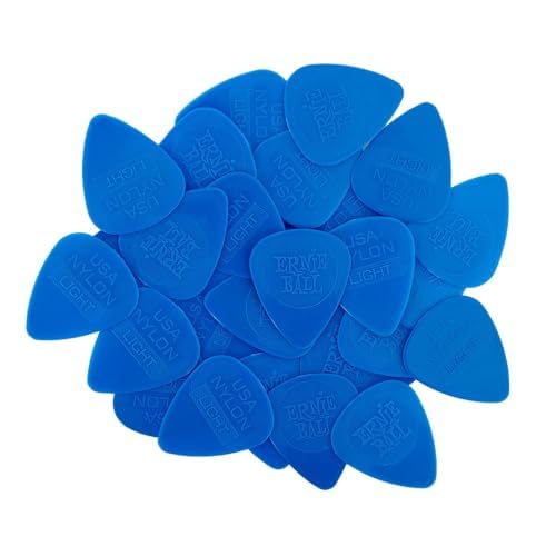 Ernie Ball Nylon Guitar Picks, Thin, 50-Pack (P09130)