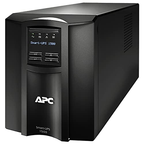 Apc 1500Va Smart Ups With Smartconnect, Smt1500C Sinewave Ups Battery Backup, Avr, 120V, Line Interactive Uninterruptible Power 