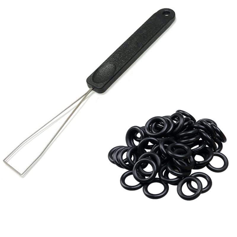 Akwox Keycap Puller Tool + 135Pcs Rubber O-Ring Sound Dampeners For Mechnial Keyboard Cherry Mx Key Switch