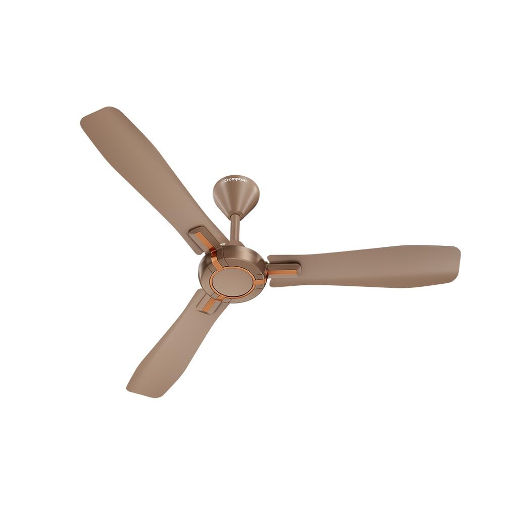Crompton Highspeed Santos Antidust 1200 Mm (48 Inch) Ceiling Fan (Tawny Brown) Star Rated Energy Efficient Fans