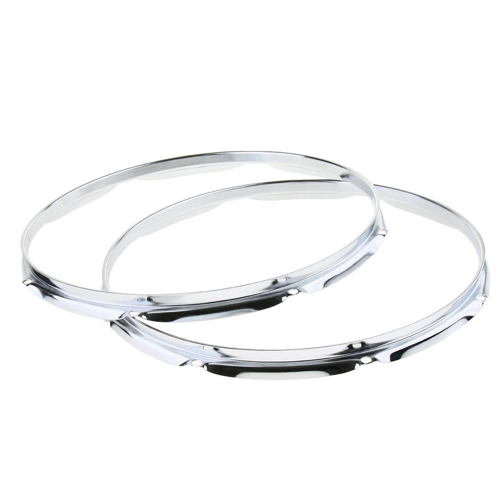 Bnf 1 Pair Snare Drum Hoop Ring Rim For Percussion Instrument 14 Inch 8 Hole